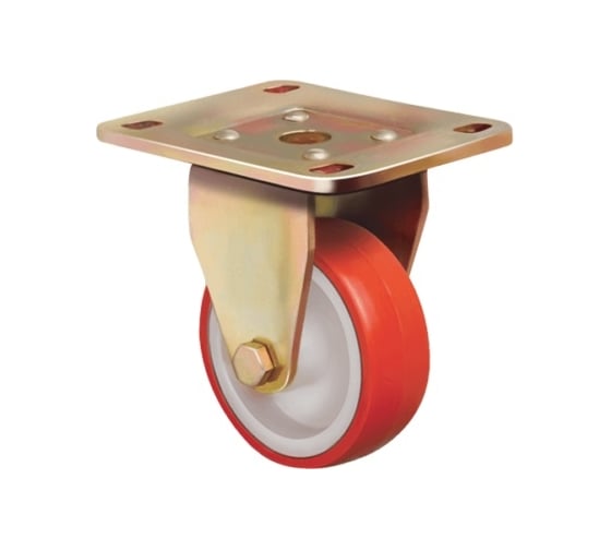 Изображение товара Опора колесная большегрузная неповоротная (100 мм; 250 кг; полиуретан) EMES ED02 ZBP 100