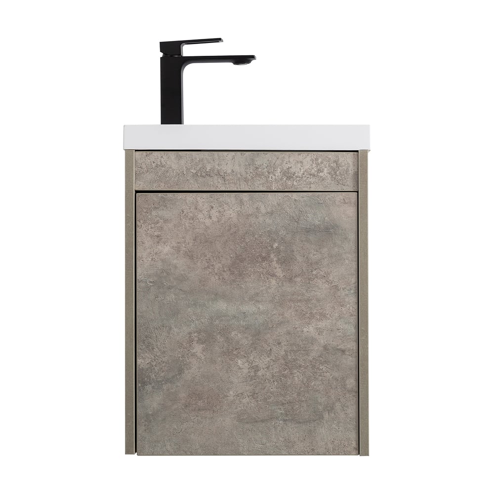 Изображение товара Подвесная база под раковину Art&Max FAMILY с одной распашной дверцей, Cemento Veneto, 400x220x500, Family-400-1D-SO-CV