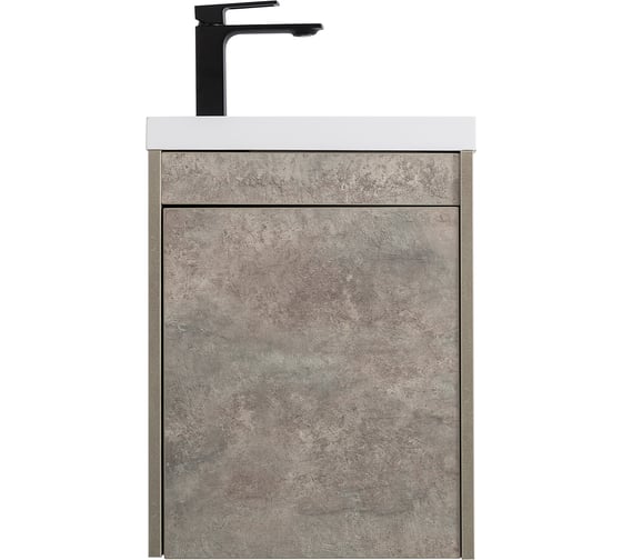 Изображение товара Подвесная база под раковину Art&Max FAMILY с одной распашной дверцей, Cemento Veneto, 400x220x500, Family-400-1D-SO-CV