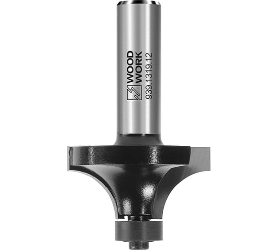 Изображение товара Фреза радиусная для искусственного камня D=38.1 мм, R=12.7 мм, L=65 мм, I=19 мм, S=12 мм, Z=2 WOODWORK 939.1319.12