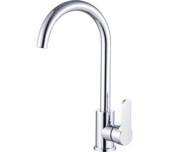 Изображение товара Смеситель для кухни ARGOTECH GEKTOR d-35, нерж. сталь, хpом, монтаж - гайка 44276