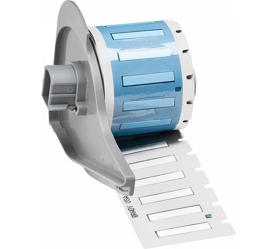 Изображение товара Термоусадочный маркер, непрерывная лента BRADY BM7C-187-342 материал B-342, полиолефин, белый, размер 8.51мм х 15.24м (только для принтера BMP71) brd174512 