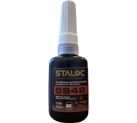 Изображение товара Резьбовой анаэробный герметик для гидравлических систем средней прочности STALOC 5S42 10 мл 5S42010