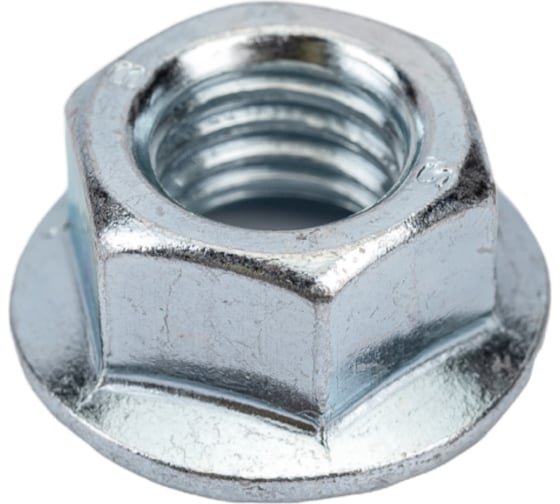 Изображение товара Гайка Tech-Krep/Zitar DIN6923 шестигранная оцинкованная с фланцем М10 18 шт - пакет 141610