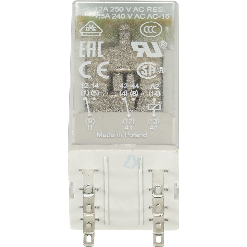 Изображение товара Реле ABB CR-M024DC2L 24B DC 2ПК индикация в розетку 12A