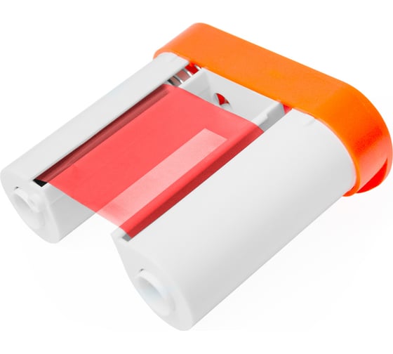 Изображение товара Красный риббон Vell длина 25 м, ширина 50 мм для принтера Puty PT-66DC 1349244