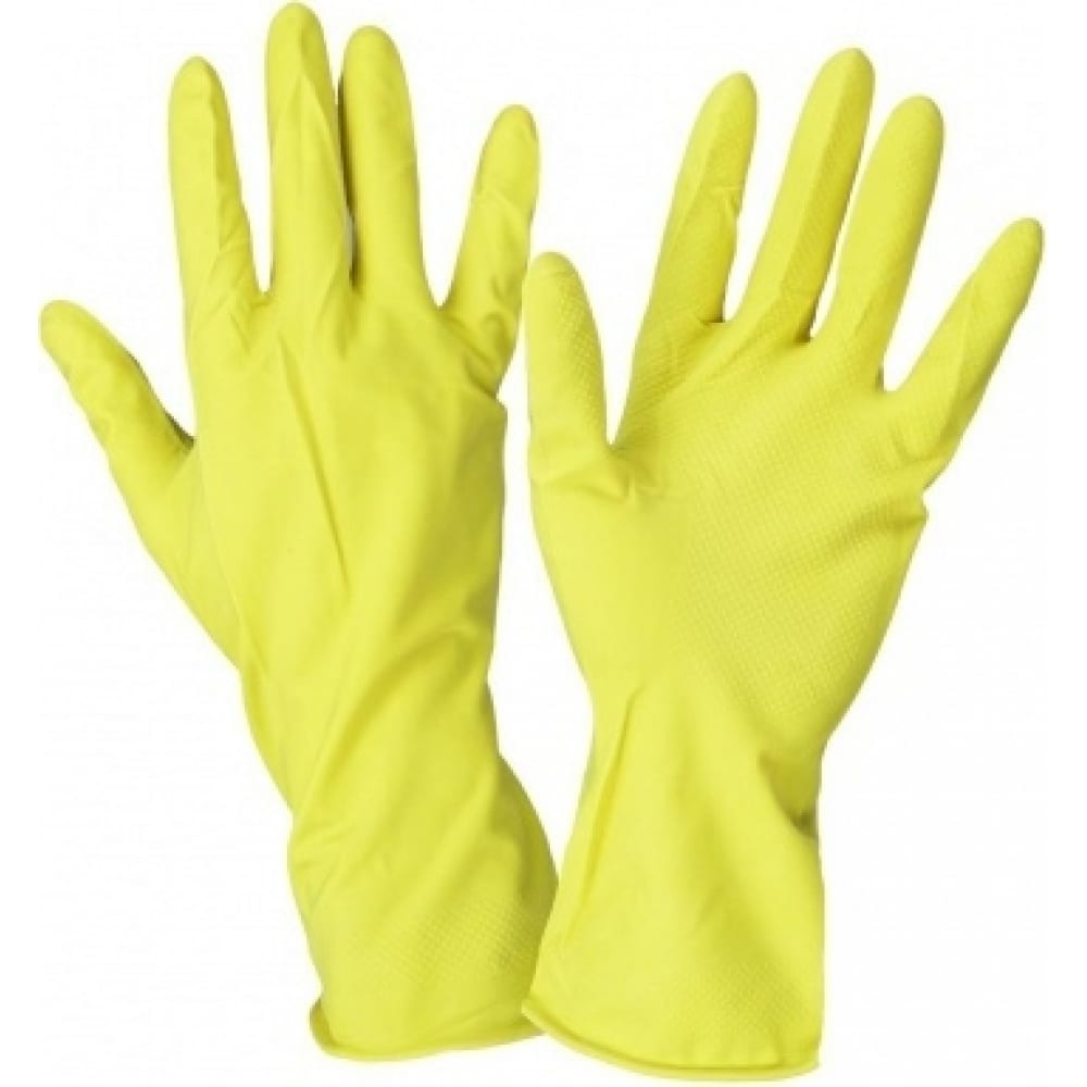 Латексные перчатки FORT перчатки хозяйственные латексные доляна размер l 33 г хб напыление жёлтый