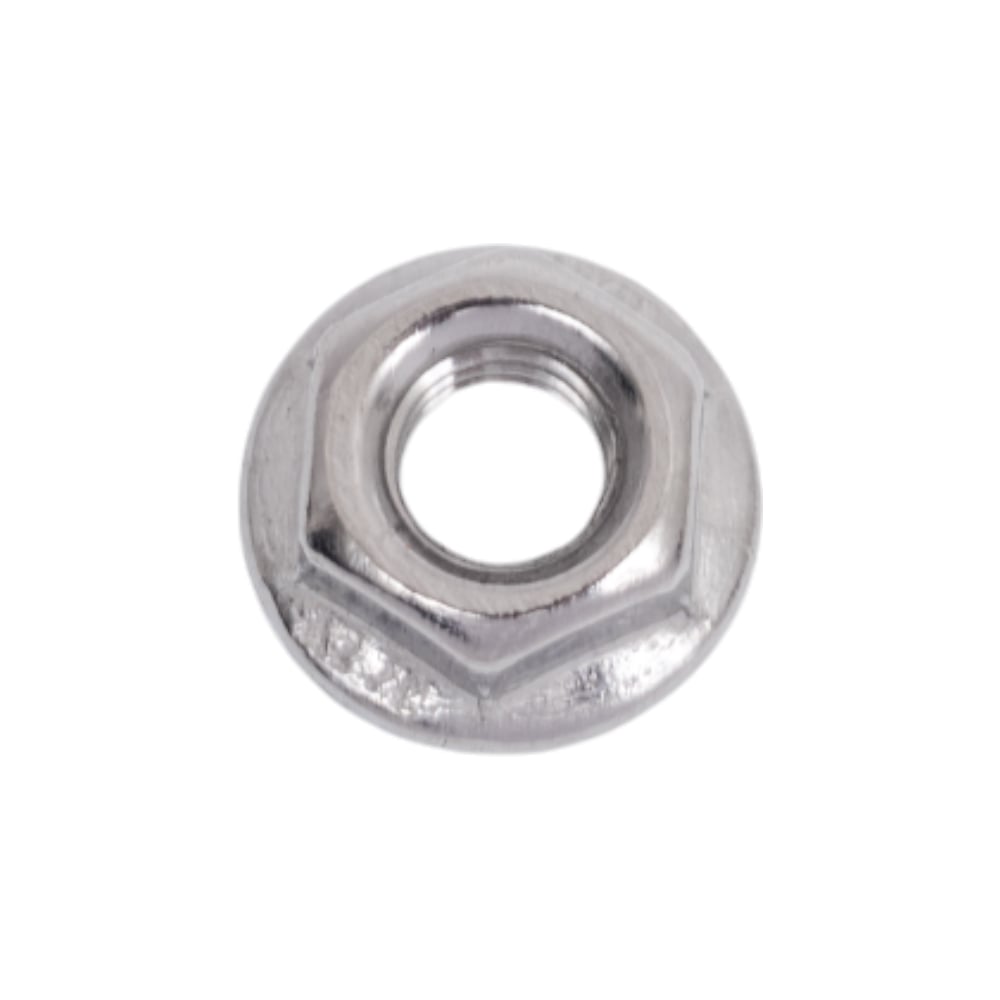 Изображение товара Гайка шестигранная с фланцем и насечками DIN 6923 А2 М6, нержавеющая сталь, 1 шт