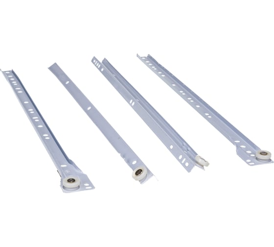 Изображение товара Роликовые направляющие Tech-Krep 450 мм белый комплект 2шт 130864