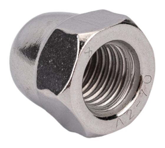 Изображение товара Гайка шестигранная колпачковая DINFIX DIN 1587 А2 НЕРЖ M10 (1 шт) 00-0004849