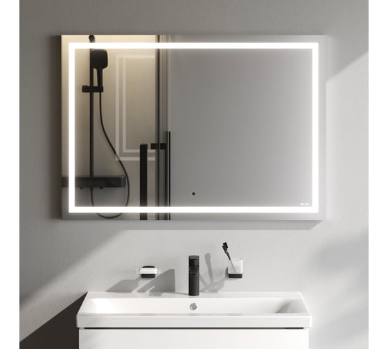 Изображение товара Настенное зеркало AM.PM Gem с контурной LED-подсветкой, 100 см M91AMOX1001WG