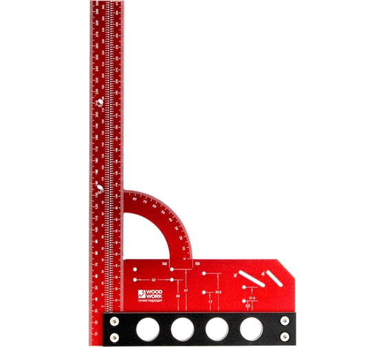 Изображение товара Угольник разметочный многофункциональный WOODWORK 300 мм MGR-301