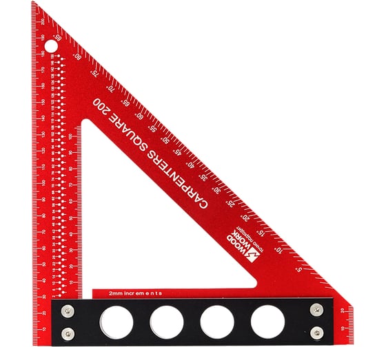 Изображение товара Угольник разметочный столярный WOODWORK 200 мм MGR-200