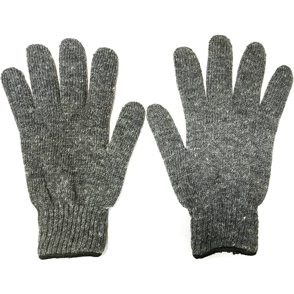Двойные полушерстяные перчатки ПК Уралтекс пряжа зимний вариант 95% имп шерсть 5% акрил объёмный 100м 100гр 270 мокрый песок