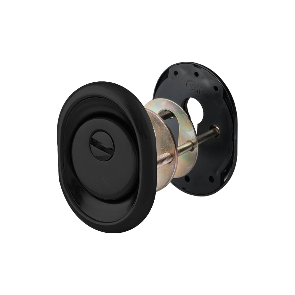 Изображение товара Броненакладка CRIT БН-36/26-Чб для евроцилиндра, сталь, врезная, черная