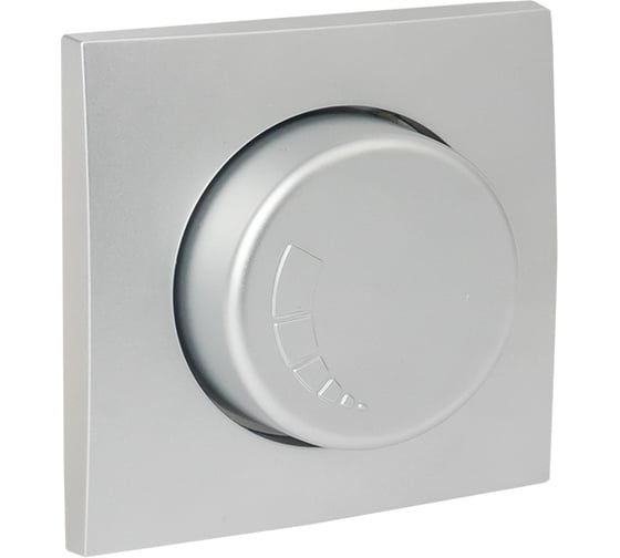 Изображение товара Лицевая панель светорегулятора EKF Валенсия 600W, 220В, сталь, PROxima ESD06-L-101-30