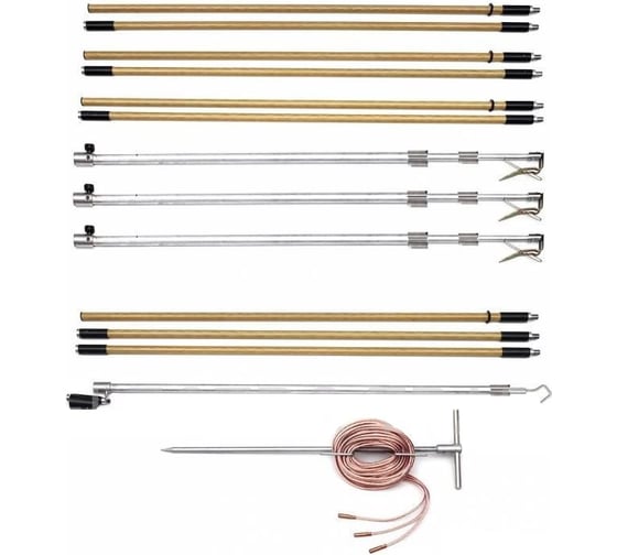 Изображение товара Комплект штанг для заземления Электро Трейд ВЛ КШЗ-10Э Т /35 мм/ ET-Z213-T-35