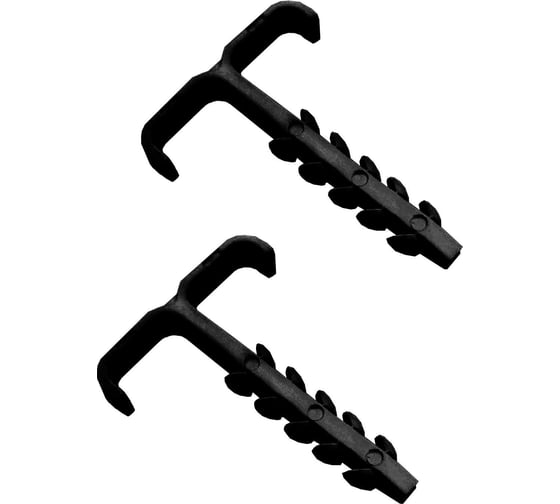 Изображение товара Дюбель-хомут Урал ПАК черный 2-12мм (100шт.) Т-образный АЭ-5050012-100-Т