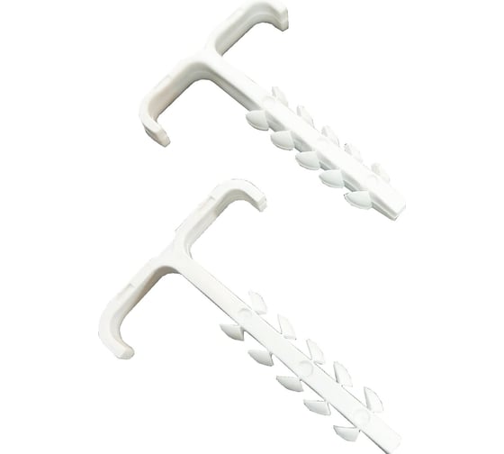 Изображение товара Дюбель-хомут Урал ПАК белый 2-12мм (100шт.) Т-образный АЭ-5059012-100-Т