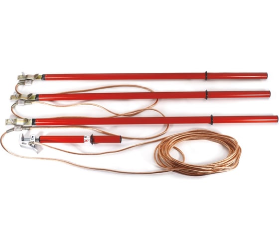 Изображение товара Переносное заземление Электро Трейд для ВЛ до 10кВ ЗПЛ-10Э-3 /16мм/ ET-Z136-16