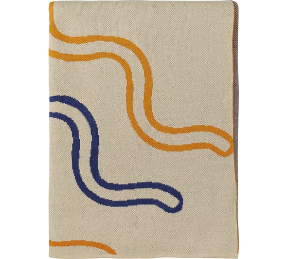 Изображение товара Плед Tkano из хлопка по мотивам эвенских орнаментов из коллекции Cultural Heritage, 130x180 см TK23-TH0009