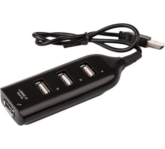 Изображение товара USB хаб разветвитель Pro Legend 4 порта USB 2.0, 480mbps, черный PL4015