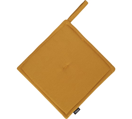 Изображение товара Прихватка Tkano из хлопка цвета карри из коллекции Essential, 22x22 см TK24-PH0001