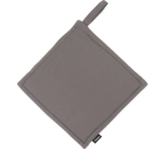 Изображение товара Прихватка Tkano из хлопка серого цвета из коллекции Essential, 22x22 см TK20-PH0003
