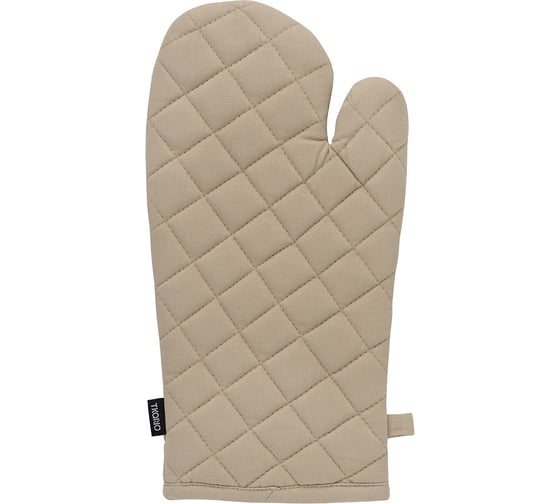 Изображение товара Прихватка-варежка Tkano из хлопка бежевого цвета из коллекции Essential, 33x17,5 см TK20-OM0004