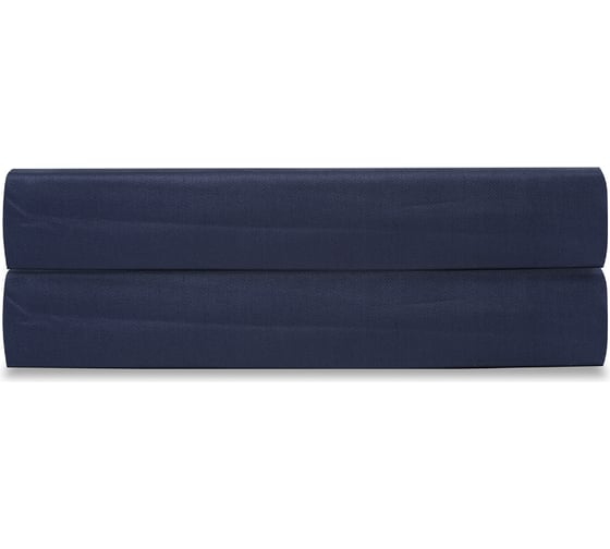 Изображение товара Простыня Tkano на резинке из сатина темно-синего цвета из коллекции Essential, 180x200x30 см TK19-FS0026