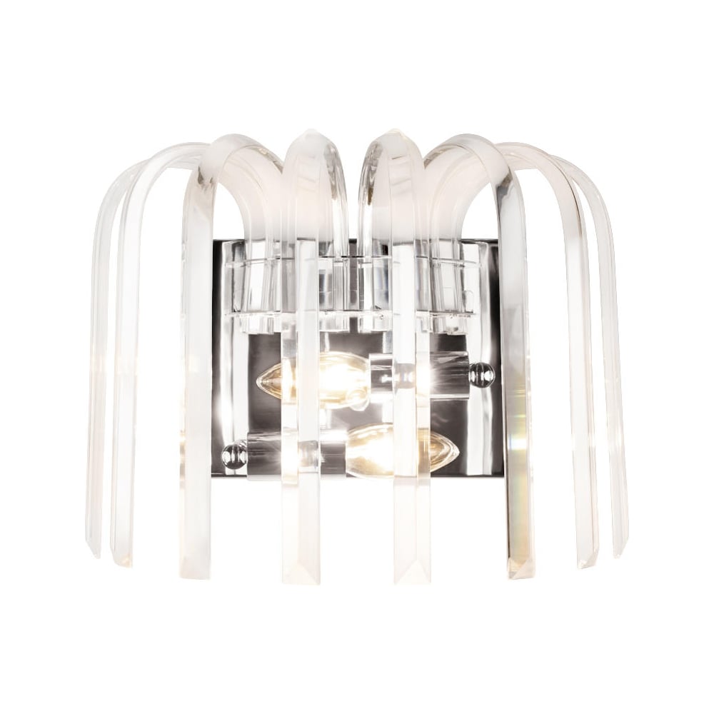 Изображение товара Настенный светильник LOFT IT Dakota 10300W Nickel в стиле модерн с хрусталем