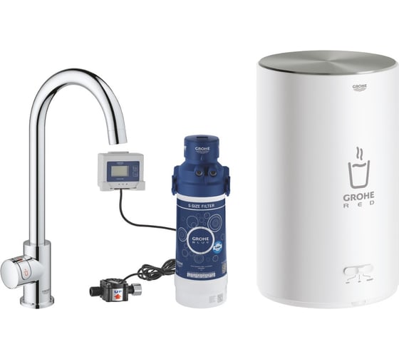 Изображение товара Стартовый комплект с бойлером Grohe Grohe Red II Mono M-size, с вертикальным вентилем 30085001