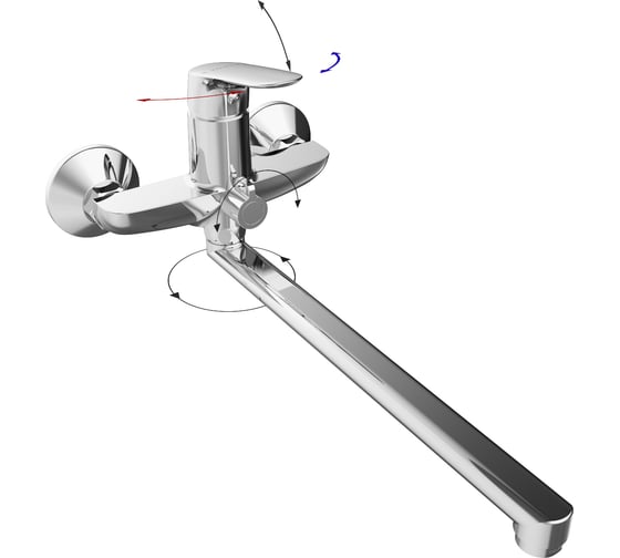 Изображение товара Смеситель для ванной TOKITO с длинным изливом TOK-TAK-1015