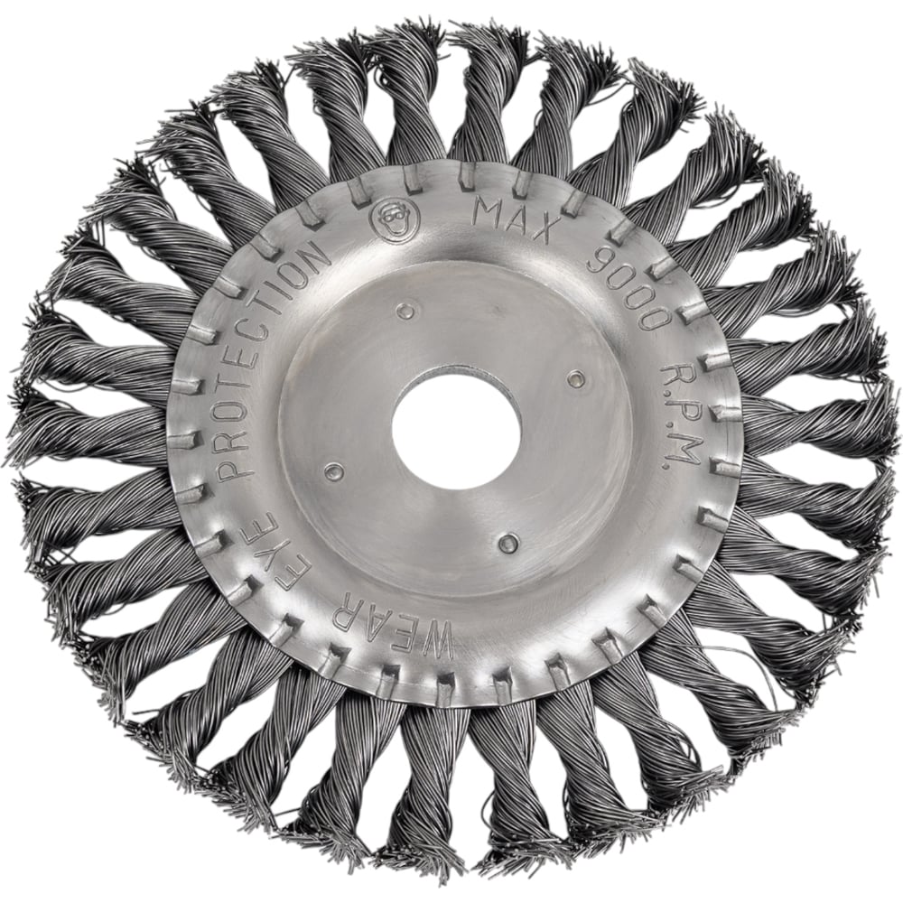 Изображение товара Кордщетка радиальная витая ЧЕГЛОК 150х22 мм для УШМ металл и дерево