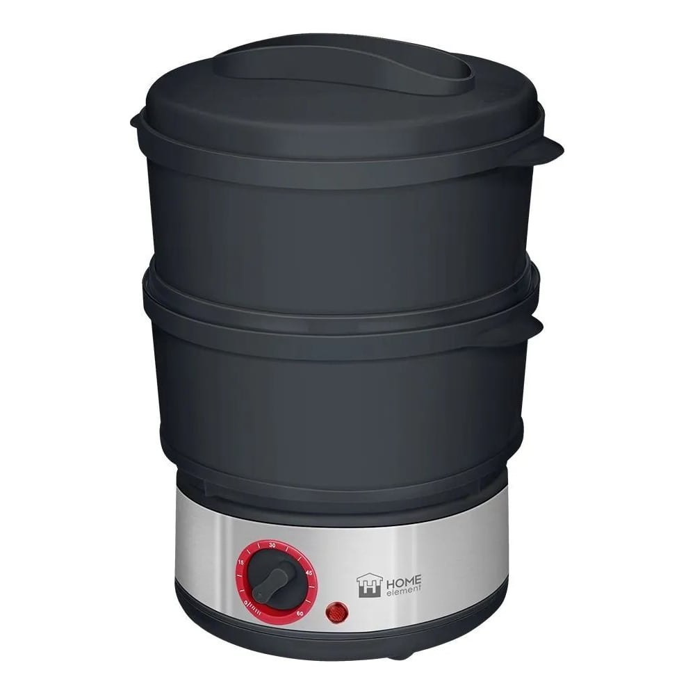 Изображение товара Пароварка HOME ELEMENT HE-FS1501 белая для электрической плиты 2 яруса 5 л