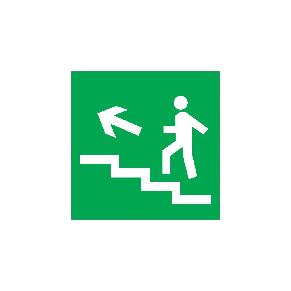 Направление к эвакуационному выходу Стандарт Знак направление к эвакуационному выходу стандарт знак