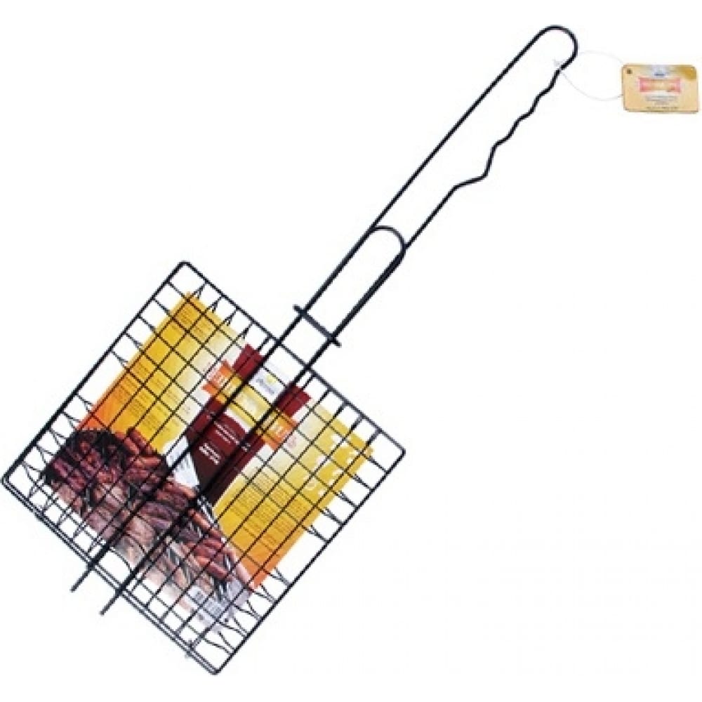 Средняя антипригарная решетка для мяса Искра нож для мяса gourmet 4114 16 160 мм