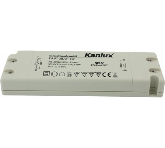Изображение товара Светодиодный трансформатор KANLUX DRIFT LED 3-18W/ 8550