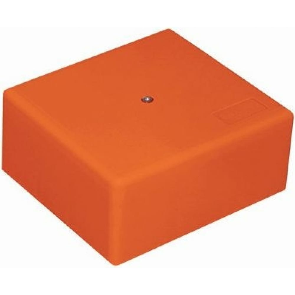 Огнестойкая коробка экопласт mb75 e110, о/п 75х75х40, с гладкими стенками, ip41, 5p, оранжевый 46231hf  - купить со скидкой