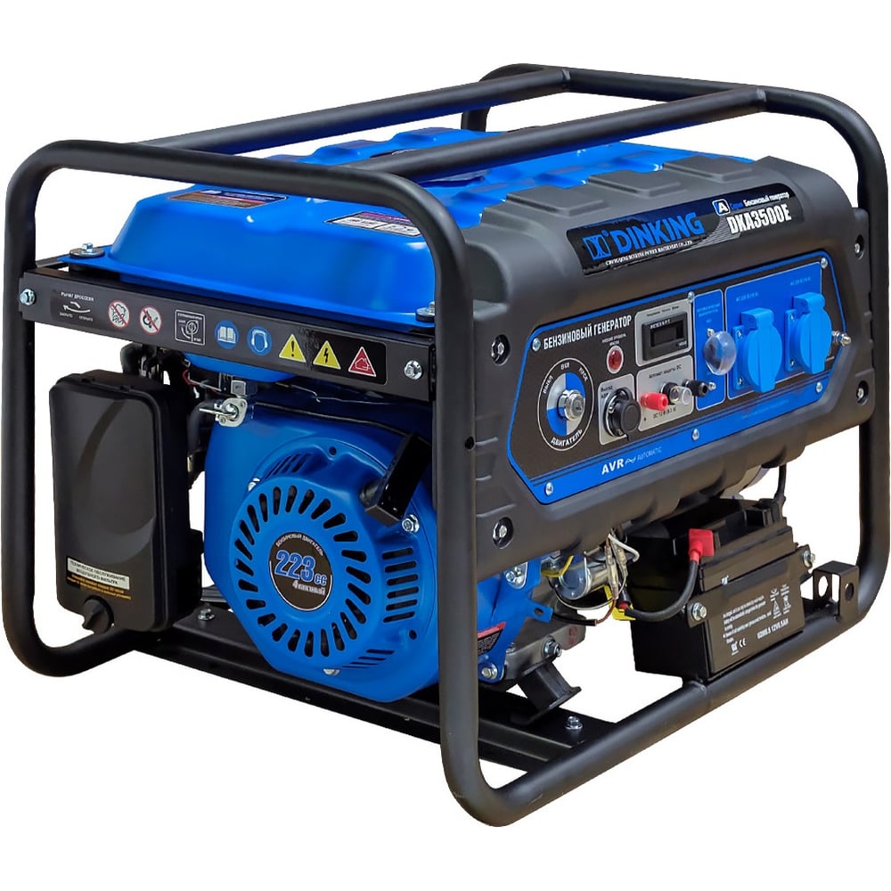 Изображение товара Бензиновый генератор Dinking DKA3500E 3.5 кВт электростартер 7.5 лс