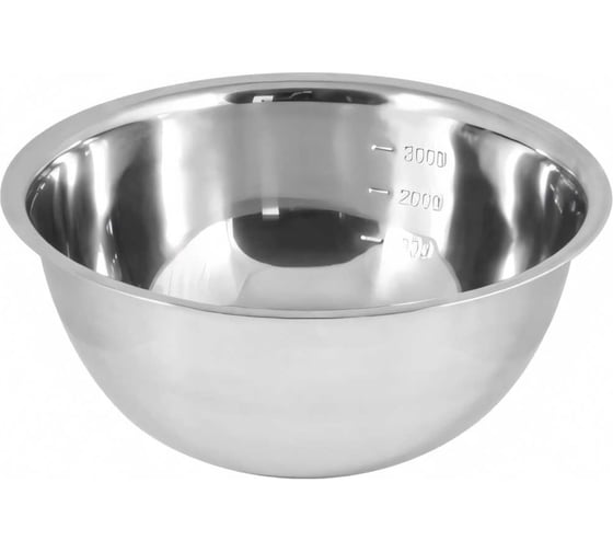 Изображение товара Миска Mallony Bowl-Roll-28, объем 4.3 л из нерж стали, зеркальная полировка, диа 28 см 00 3279