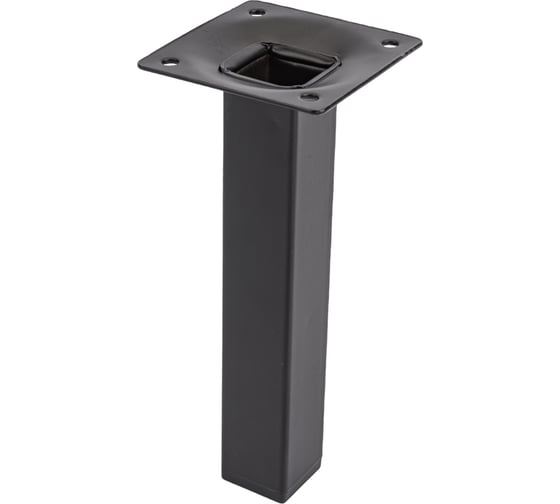 Изображение товара Ножка Tech-Krep 25х25х150 квадратная, нерегулируемая, черная- накладка 151284