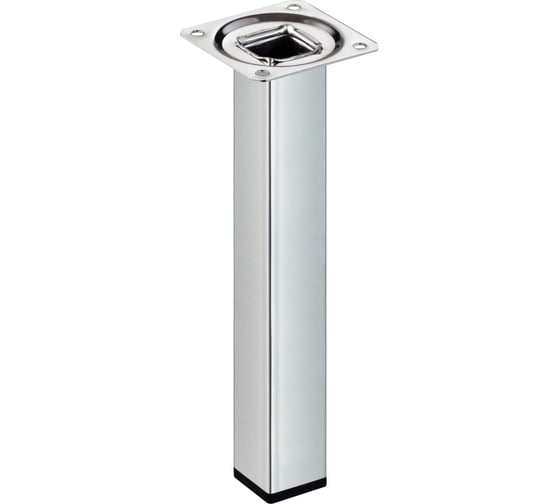 Изображение товара Ножка Tech-Krep 25х25х200 квадратная, нерегулируемая, никель- накладка 151277