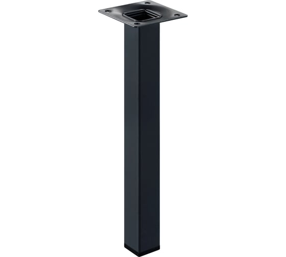 Изображение товара Ножка Tech-Krep 25х25х250 квадратная, нерегулируемая, черная - накладка 151724