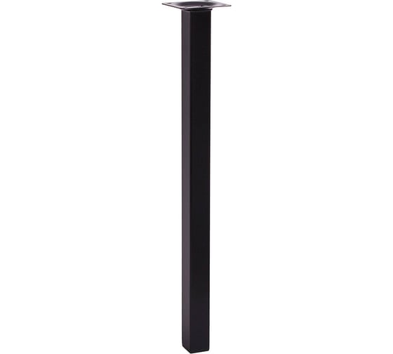 Изображение товара Ножка Tech-Krep 25х25х400 квадратная, нерегулируемая, черная - накладка 151258