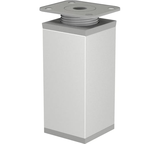 Изображение товара Ножка Tech-Krep 40х40х60 мм, квадрат, регулируемая сверху, пластик - накладка 127482