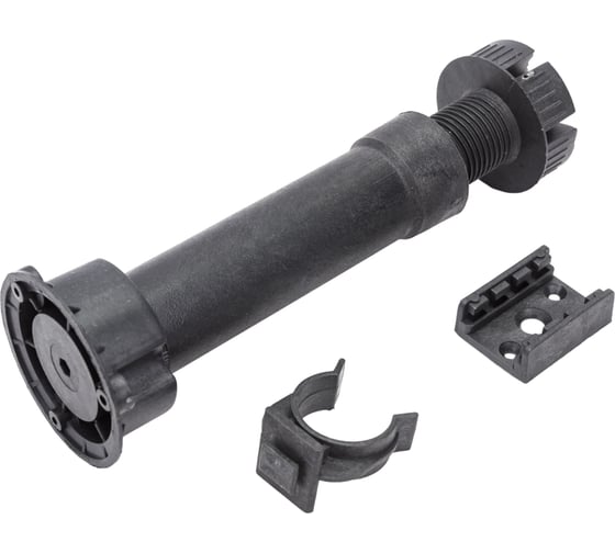 Изображение товара Цокольная ножка Tech-Krep/Zitar Н150 /145-165/ мм черная комплект  2 шт. с 1 клипсой 129972