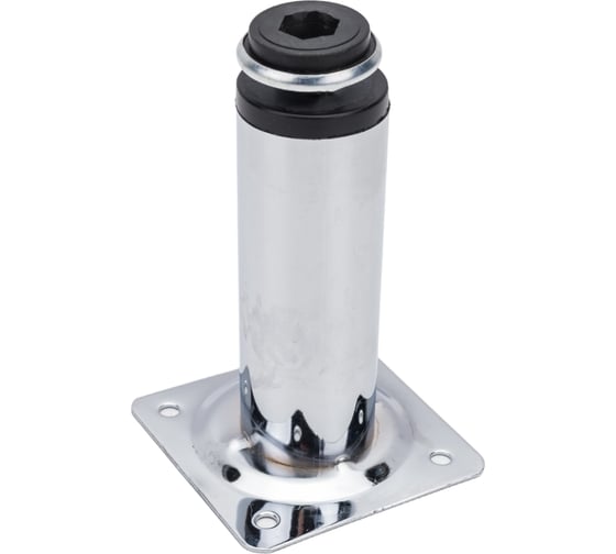 Изображение товара Ножка Tech-Krep D30х100 мм, круглая, метал, регулируемая, хром - накладка 127479