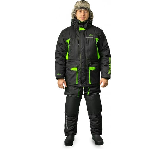 Изображение товара Костюм зимний для рыбалки Grayling Селигер зелено-черный, р-р 44-46 рост 170-176 4610097088674