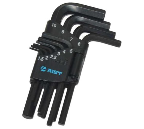 Изображение товара Набор шестигранников Г-образных HEX 1.5-10 мм стандартные // 1052110H-M AIST 00-00026439